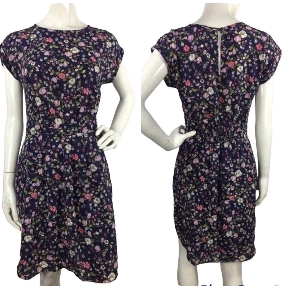 Rebecca Taylor Floral Tapestry Print Silk Dress